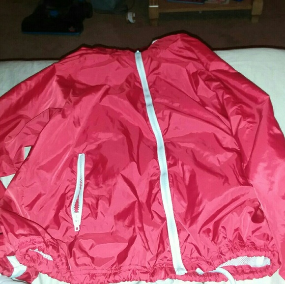 Forever 21 Red white Zipper Jacket - Picture 1 of 1